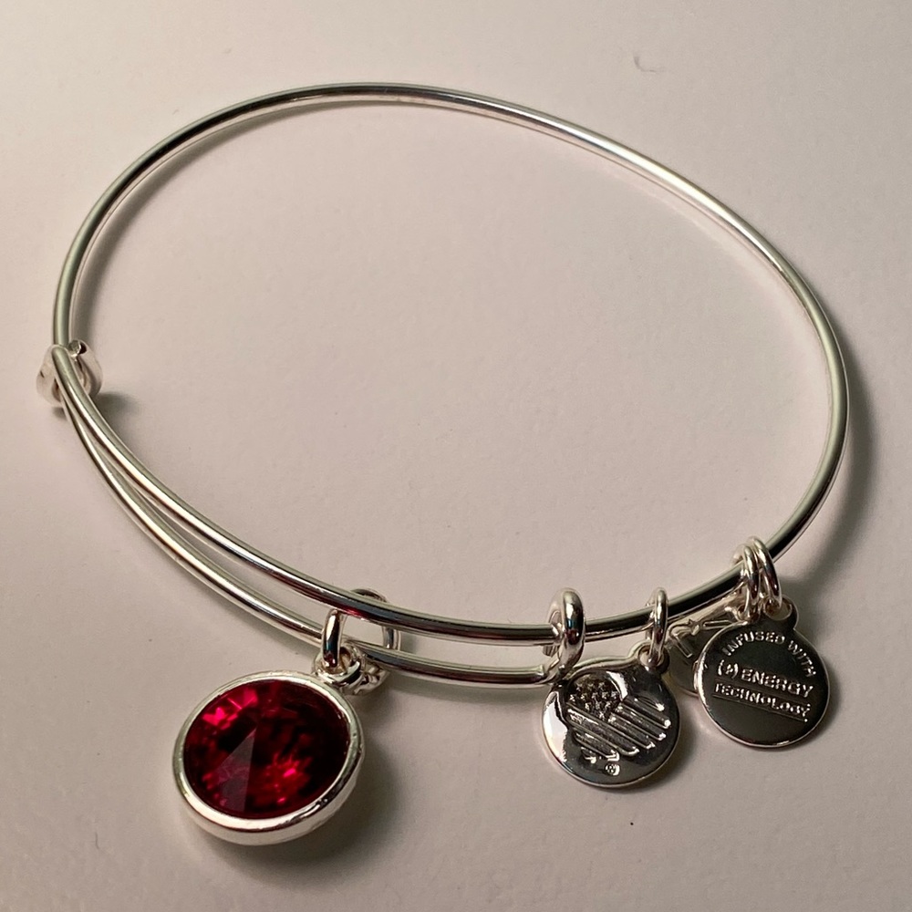 Alex and Ani January birthstone bangle